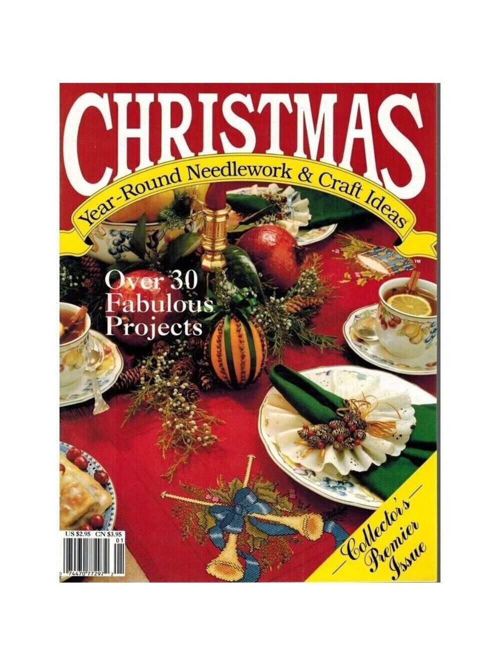 Christmas Year Round Needlework Craft Ideas Premier Issue Vol 1 No 1